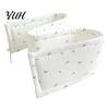 Protection de lit bébé facile à installer Coton Bumper Pad pour nouveau-nés, Anti-collision Respirant Matelassage Fixe Doublure de lit pour tout-petits, Doublure de protection douce