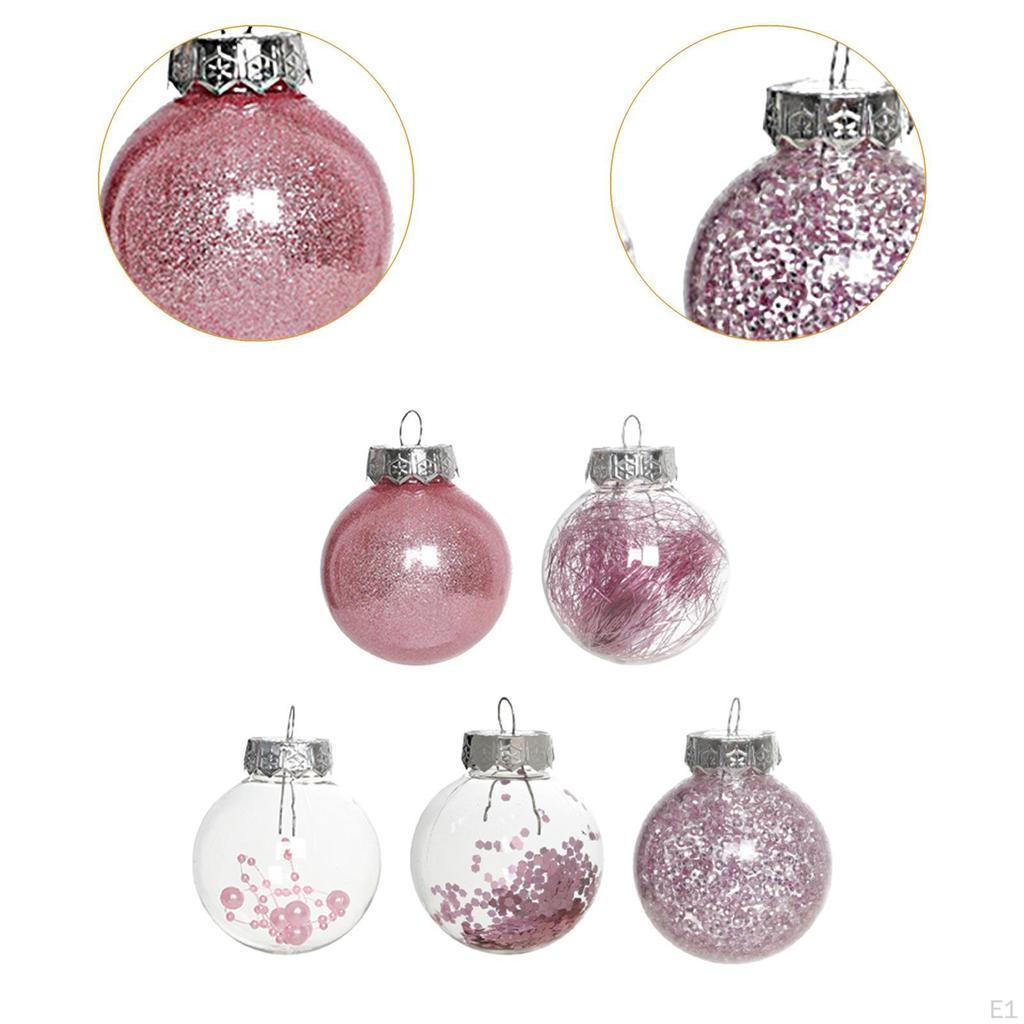 30 Pieces Christmas Tree Ball Ornament Xmas Decorative Bauble Small Pendant for Wedding Holiday