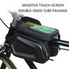 Bicycles Phone Mount Holder Handlebars Bag Bicycles Front Top Tube Panniers Bag Large Capacity Bicycles Front Frame Bag