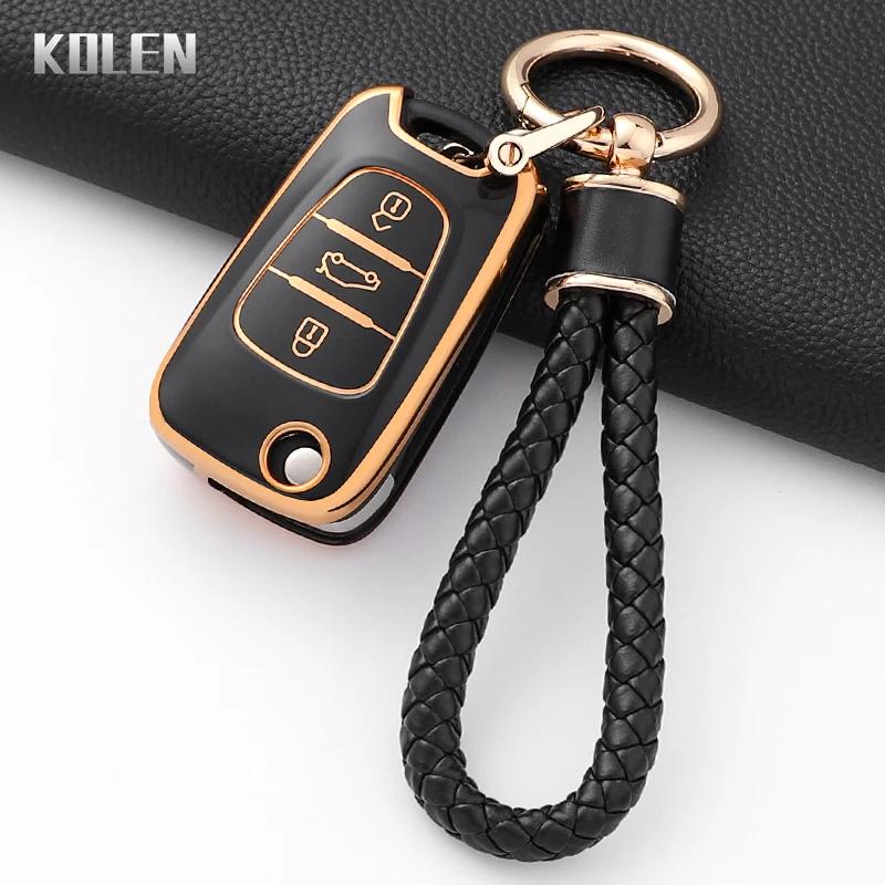 New Tpu Car Key Case Cover Fob For Hyundai I20 I30 Ix20 Ix25 Ix35 Elantra Accent For Kia Sportage Rio 3 Soul Optima Ceed K5 Bag