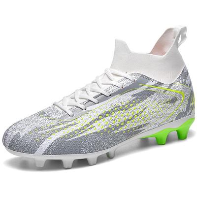 Men's Large Size Football Boots 34-46 Men's/Children's High-top Short-nailed Outdoor Anti-slip Football Boots