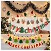 Christmas Decorations Hanging Banner Accessories Home Wall Decoraitons New Year Party Backdrops Hanging Flags Navidad