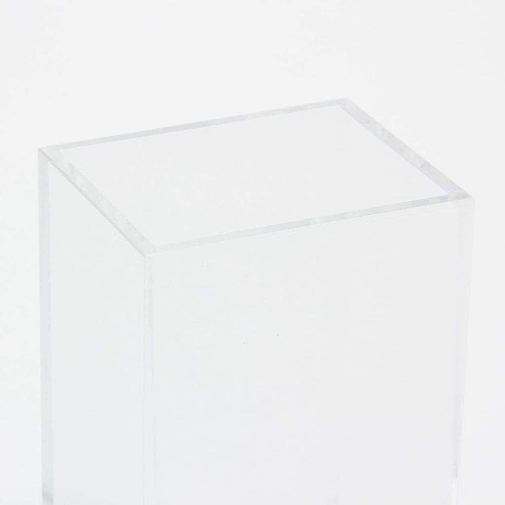 MUJI Acryl Stifthalter Klar - 5,5 x 4,5 x 9 cm, Schreibtisch-Organizer, Japan