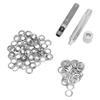 Grommet Tool Kit, Grommet Set with Hole Mandrel for Tarps, Tents, Clothing, Crafts, 100