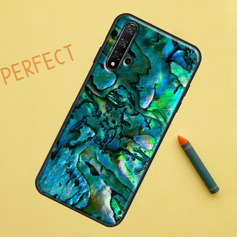 Abalone Shell For Huawei Nova Y91 Y70 Y72 Y73 Y60 Y90 Y61 8i 7i 11i 12i 12s 9 10 SE P20 P30 P40 Lite Case