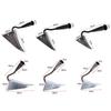 Triangle Tip Hoe with Metal Head and Wooden Handles for Precision Planting