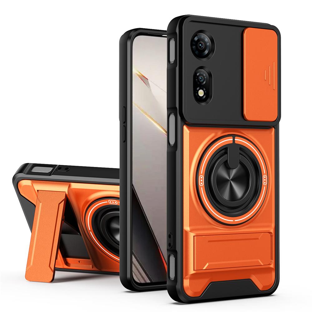 KEYSION Magnetic Phone Case for ZTE nubia Neo 2 5G Slide Camera Protection Upright Kickstand 360° Ring Shockproof Back Cover