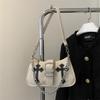 Street Style Pu Small Shoulder Bag With Chain Detail For Daily Use