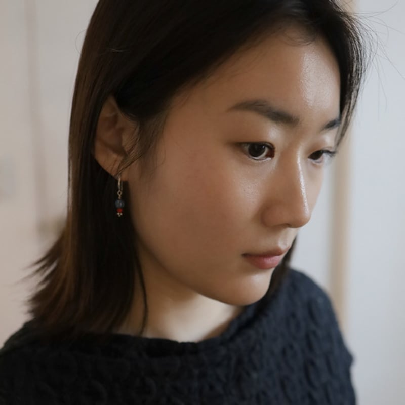 HERGESTELLT VON EGO Liebesperlen-Ohrring