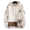 Herren Hoodies Pullover Herren Kapuzenpullover Frühling und Herbst Ins Locker Tide Marke Buchstaben Druck Alleskönner Plus Samt Jacke