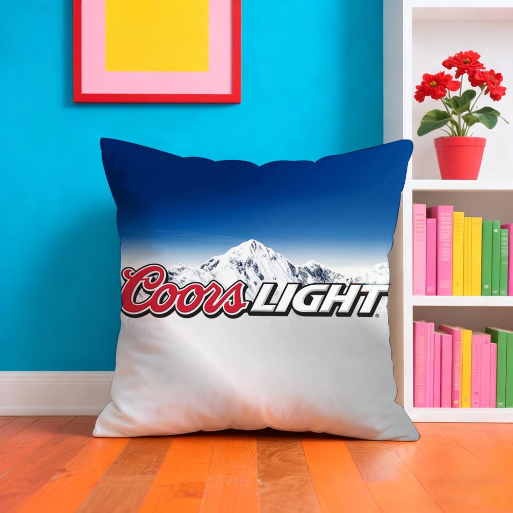 Klassische C-Coors Kissenhülle Plüschstoff Weich Doppelseitig Bedruckt Sofa Warm Winter Zuhause Geschenk Kissenbezug