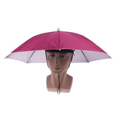 1Pc Foldable Umbrella Hat Fishing Hiking Camping Beach Headwear Sun Cap Head Hat