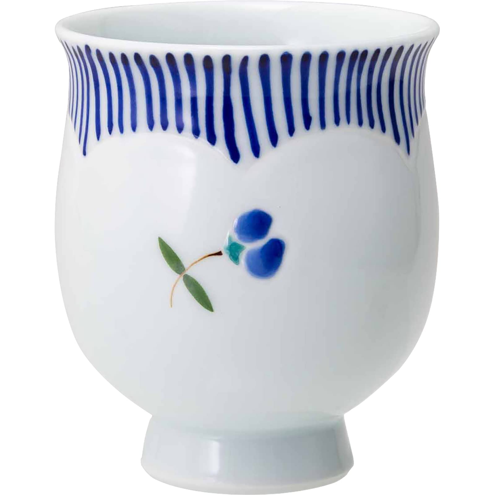 

Hasamiyaki Matsuyuki Toen Tea Cup Large Fuuka Blue Made in Japan 20430 синий