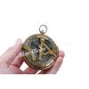 Antique Nautical Brass Sundial Compass, Sundial Clock, Sun Clock,Ship Replica Watch Sun Clock with Leather Case -Compass for Outdoor Hiking