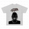 Rapper Travis Scott  Retro Graphic T Shirt Men's Hip Hop Clothing Y2k Unisex Blond Fashion Oversized Gangster Top Gift for Fan