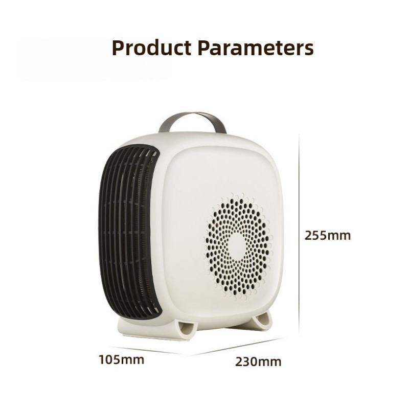 2000W High Power Electric Heater Household Desktop Fast Heating Warm Air Blower Bedroom Small Portable Heating Machine