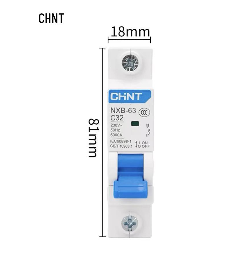 Zhengtai NXB-631P Miniature Circuit Breaker: 2P Household, 3P 63A, 4P 32A Electric Switch