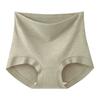 Plus Size Women's Autumn and Winter Thickened Color Cotton Wool High Waist Hip and Belly Extended Crotch Triangle Briefs