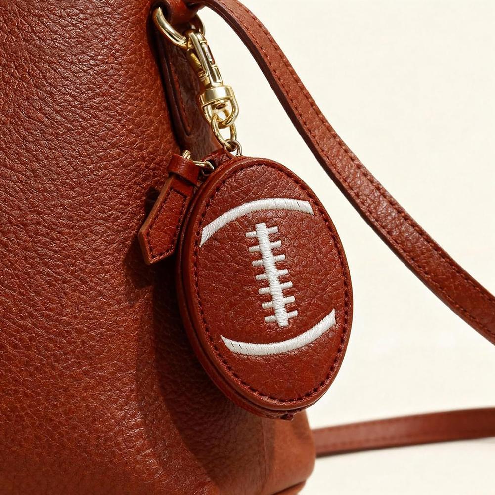 Sporty Basketball Coin Purse Cartoon Ball-Shaped Headphone Pouch Small Waterproof Storage Bag for Earphones & Accessories