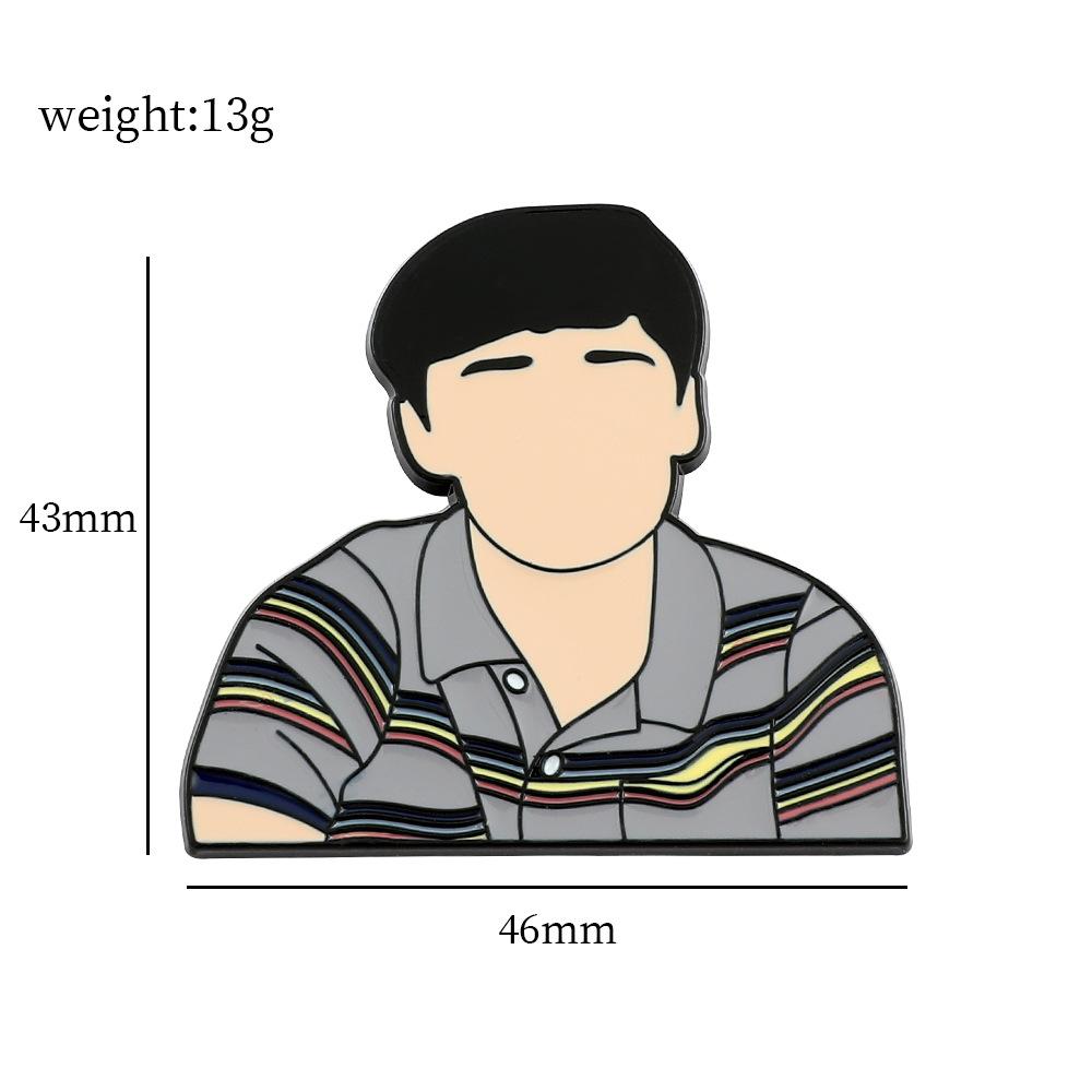 34 Odcinek Metalowa Odznaka Stranger Things Film Przygodowy Fantasy Postacie Filmowe i Telewizyjne Akcesoria Broszka ze Stopu Pin