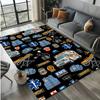 Medical Theme Area Rug, Crystal Velvet, Non-Slip Bedroom & Living Room Carpet, Polyester 100%, Home Decor Mat for Bedside