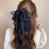Polka Dot Bow Claw Clip: Elegant Women's Hair Accessory