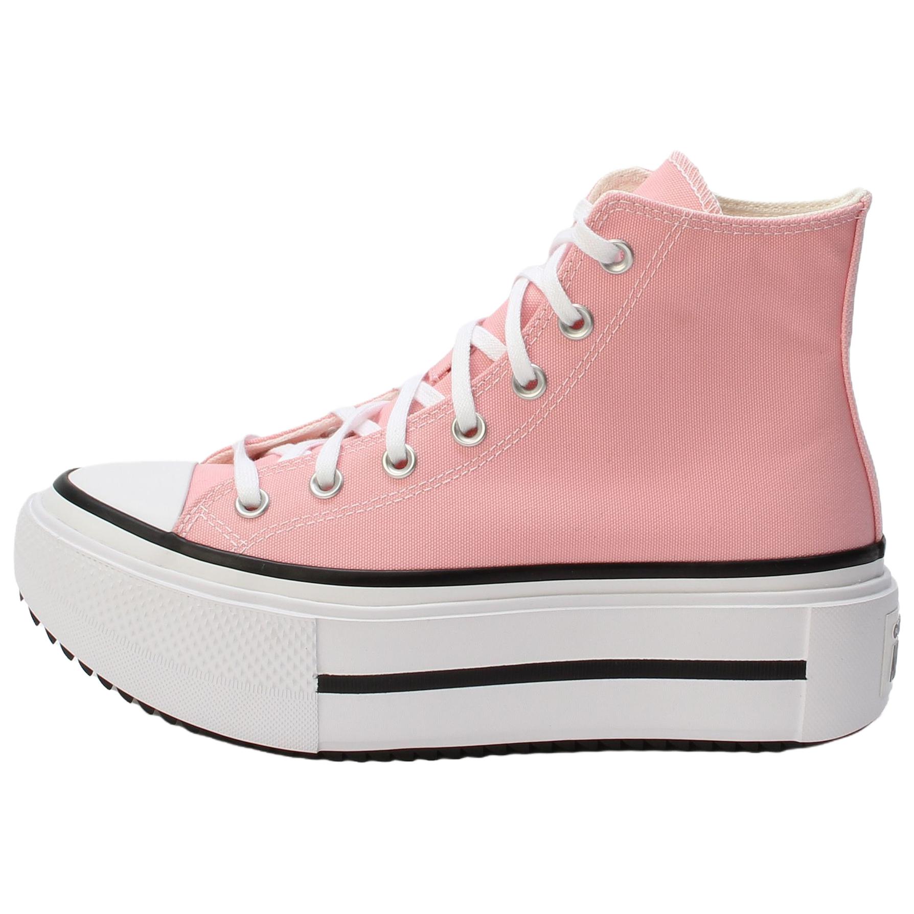 

Converse Кеды унисекс Chuck Taylor All Star Lift Double Stack High Light Jellyfish Jitter Розовый Белый A15012C 36