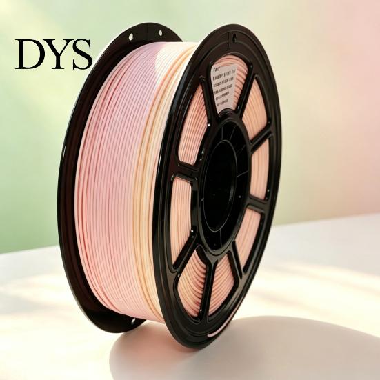 DIY Model Material 3D Printer PLA Filament, 1Kg 1.75mm Matte Rainbow Gradient Filament Printing for Projects, Models and Crafts Supplies