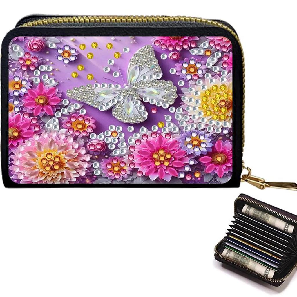 DIY Diamond Painting Card Holder Wallet Purse Diamond Art Wallet Pouch DIY Craft Gifts for Women
