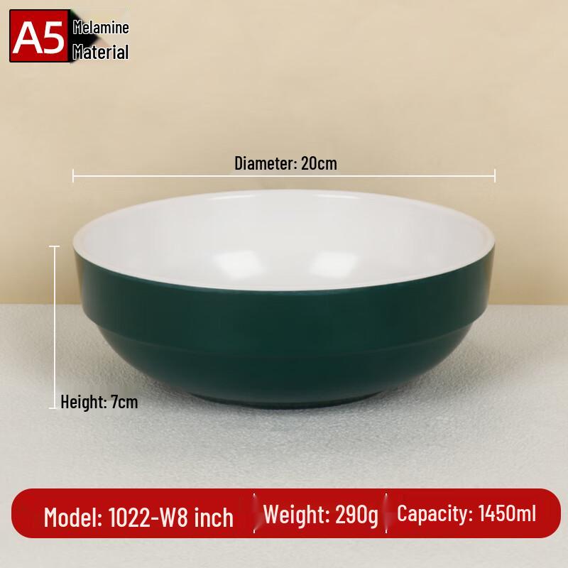 A5 Melamine 8-inch Breakfast Noodle & Rice Bowl
