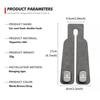For Volvo 2 in 1 Car Headrest Hook Suede Rear Seat Hanging Dual Hook XC60 XC90 S60 S80 V60 C70 S40 C30 V90 V60 C40 XC40 V70