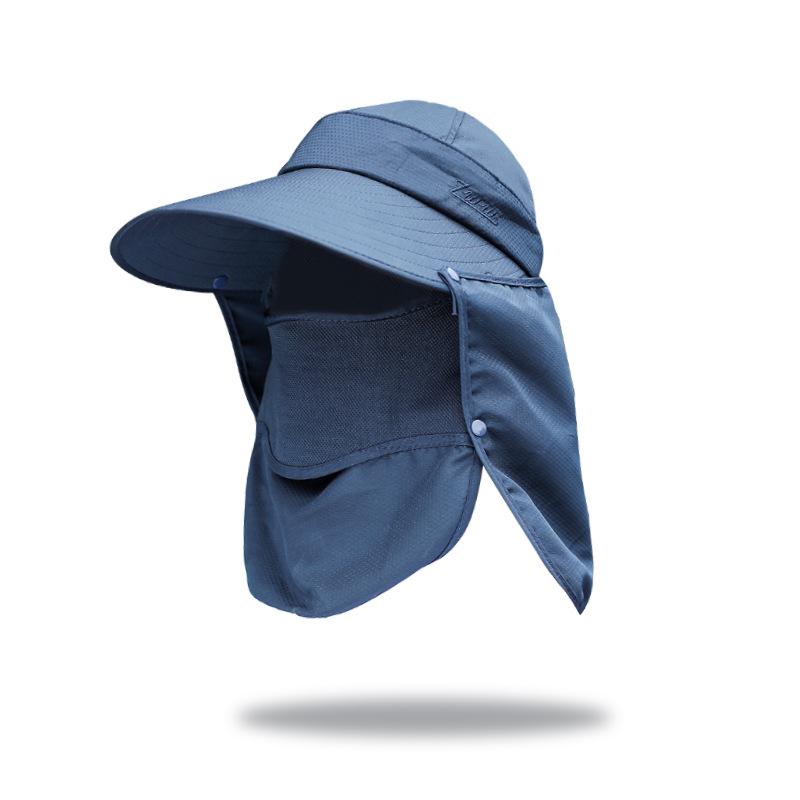 Women's Wide Brim Summer Sun Hat with UV Protection - Foldable and Face Covering for Outdoor Cycling, 2025.