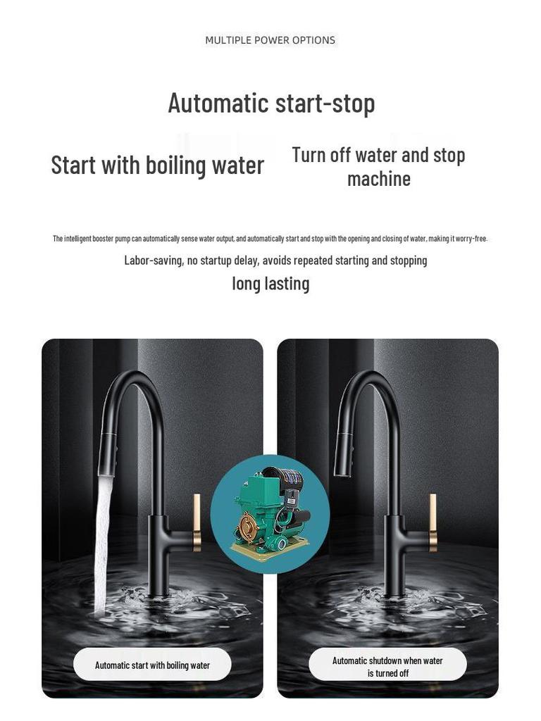 Fully Automatic Silent Booster Pump for Household Cold & Hot Water