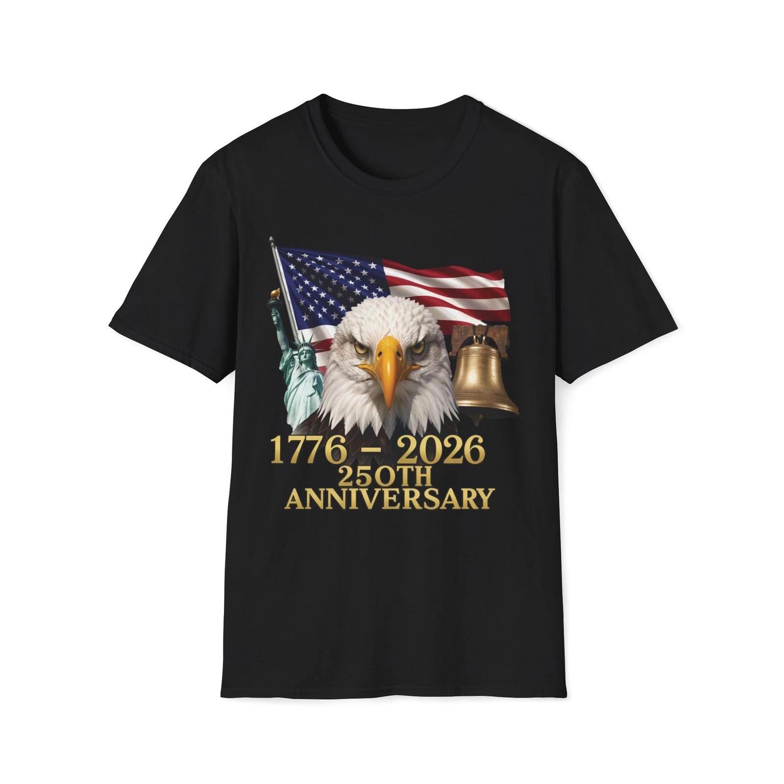 USA 250th Anniversary T-Shirt | Unisex Softstyle Tee 2XL