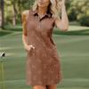 Womens Sleeveless Golf Dress Quick-Dry Stretch Performance Summer Sports Activities