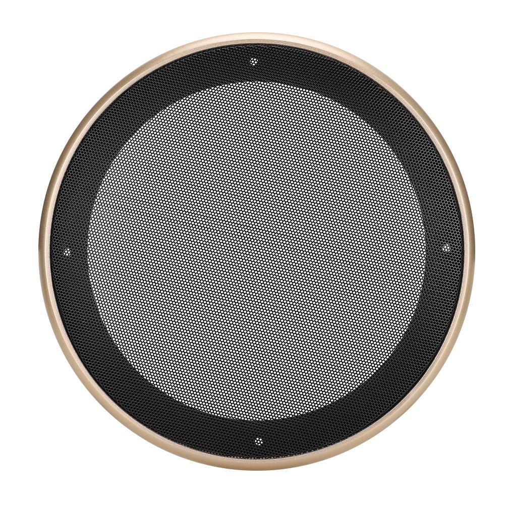 2 pcs 8 inch Audio Speaker Cover Decorative Circle Protective Metal Mesh Cover
