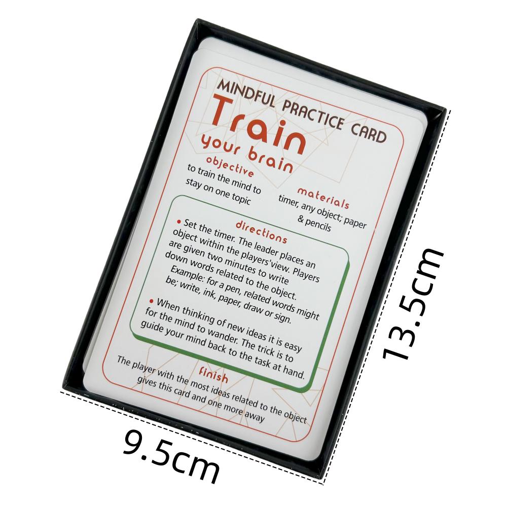 Mindfulness Therapy Games The Mind Fulness Game Social Skills Kids Teens And Adults 40 Cards For Playing Card Game Board Game