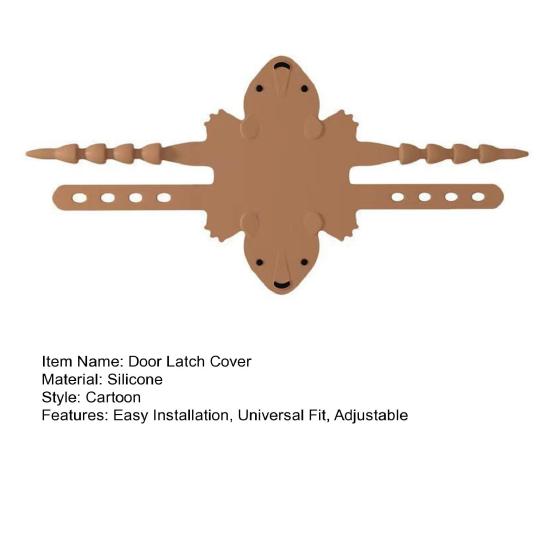 Tecknad Dörrdämpare Mjuk Justerbar Silikon Dörrlåsskydd Minskar Ljud Låshylsa Buffert Passar De Flesta Dörrar för Baby Sovrum Barnkammare