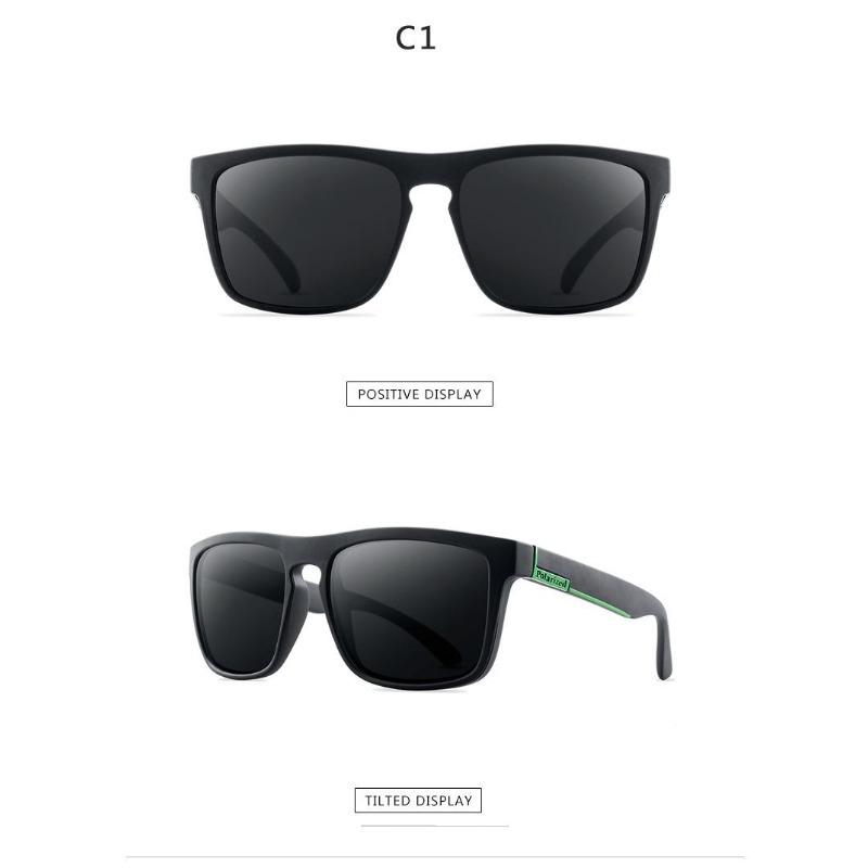 Occhiali da Sole Polarizzati Bicolore per Uomo Donna, Occhiali da Guida con Montatura Quadrata e Protezione UV400