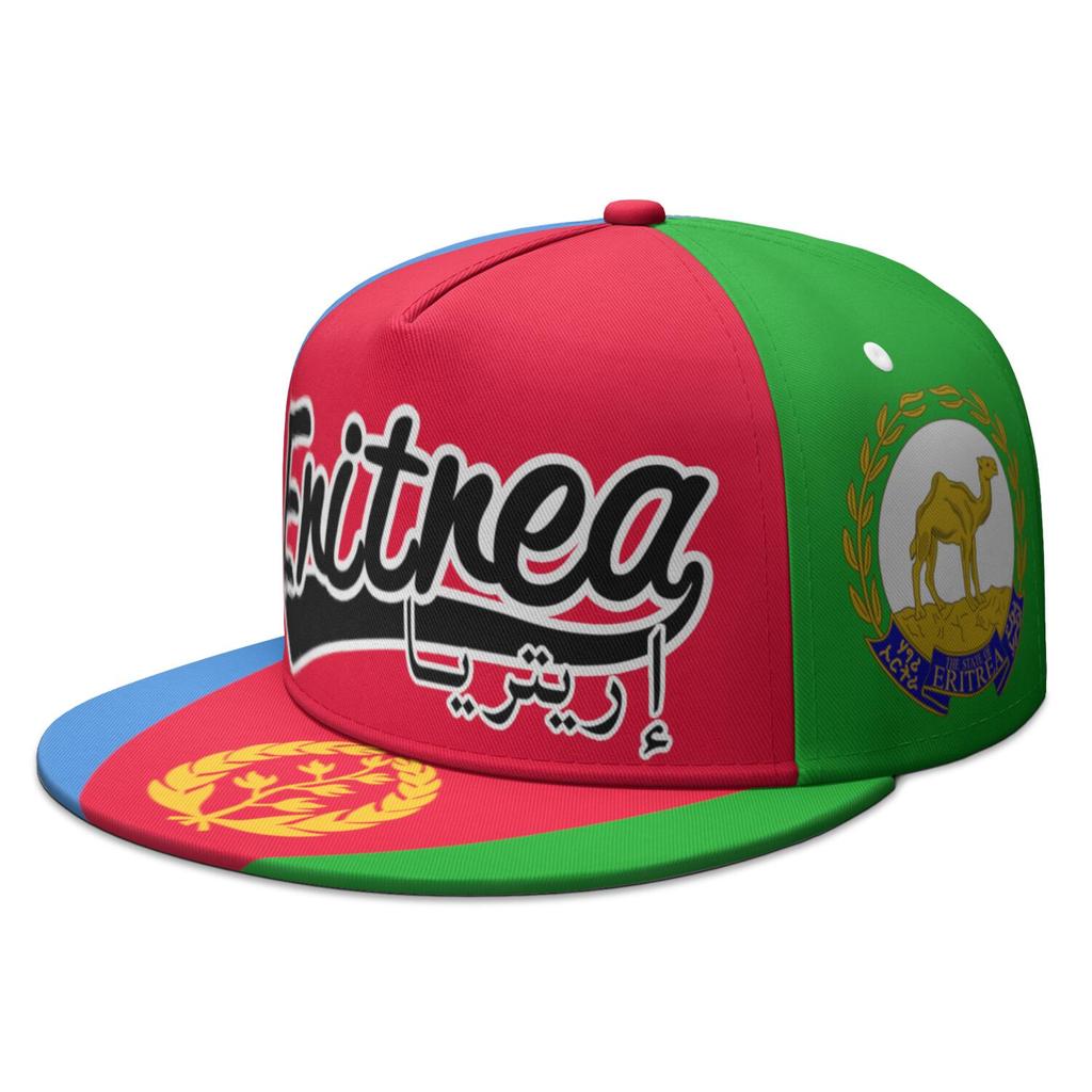 Eritrea Flat Brimmed Cap Free Custom Name Number Teams Logo Hip-hop Hat Number The State Of Eritrea Print Photo Headgear