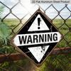 2D Flat, 1pc, Warning Sign Theme, Decorative Gift for Industrial Decor Lovers, Vintage Metal Sign, Suitable for Garage, Factory, Warehouse, Workshop