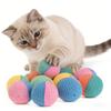 10pcs Colorful Pet Ball Interactive Toy Chase Sponge Ball Chewing Fetching Ball Toy for Small Medium Pets Outdoor Training Play