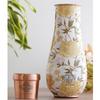 Copper Gold Print Bedroom Bottle – Designer Copper Drinkware, Elegant 1500 ML Water Bottle for Home, Office, and Travel