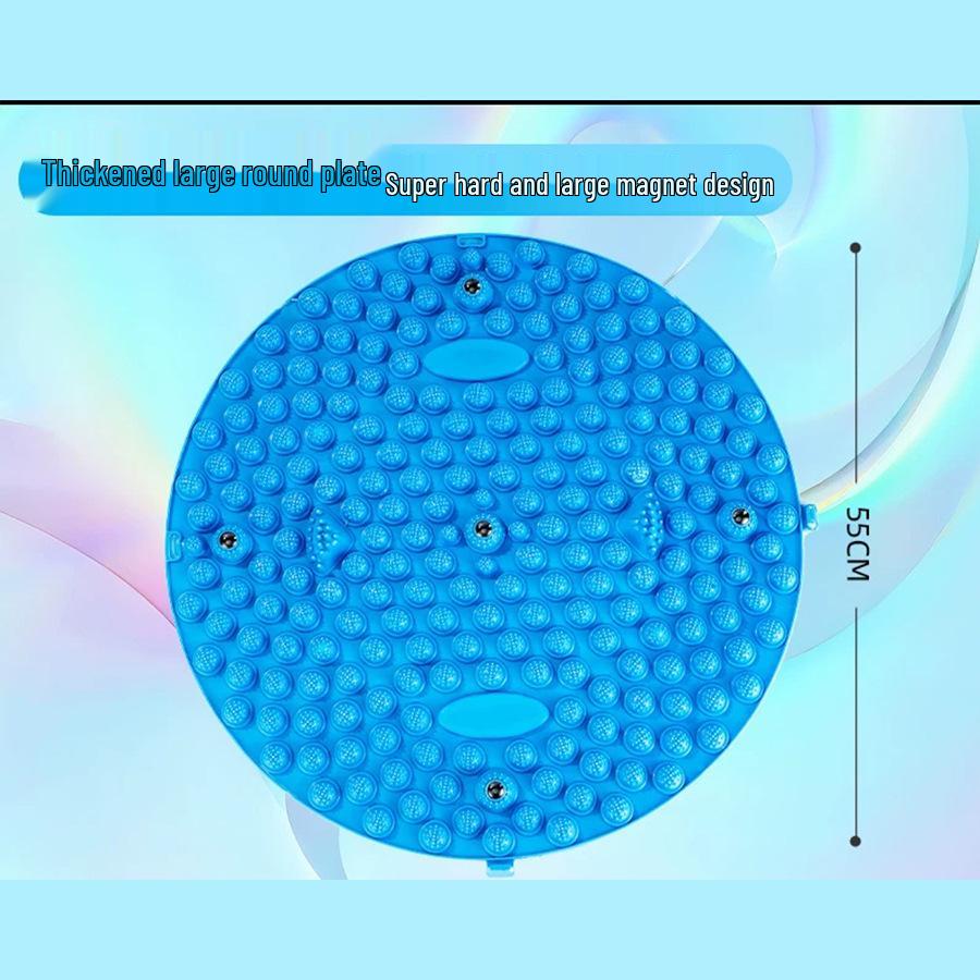 Round Acupressure Mat: Indoor Jogging, Foot Massage & Magnetic Stone Therapy
