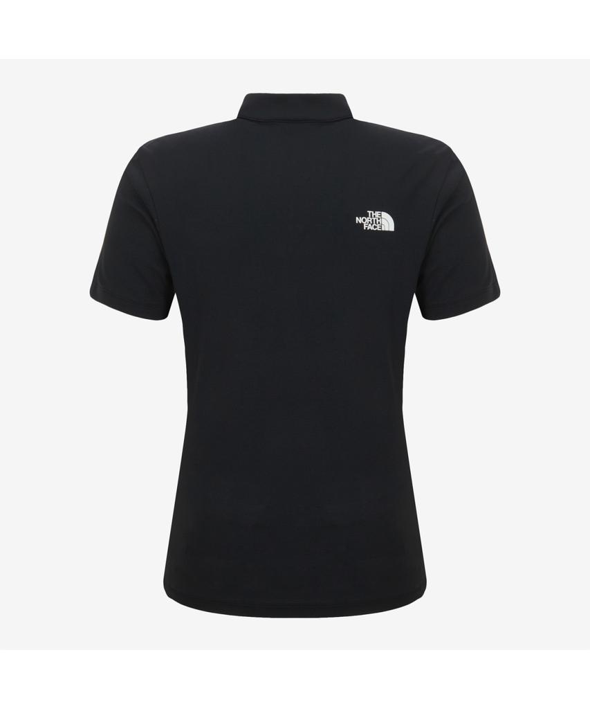 Noseupeiseu Nt7Ks30A Women'S Ice Flex Short Sleeve Zip Tee Black