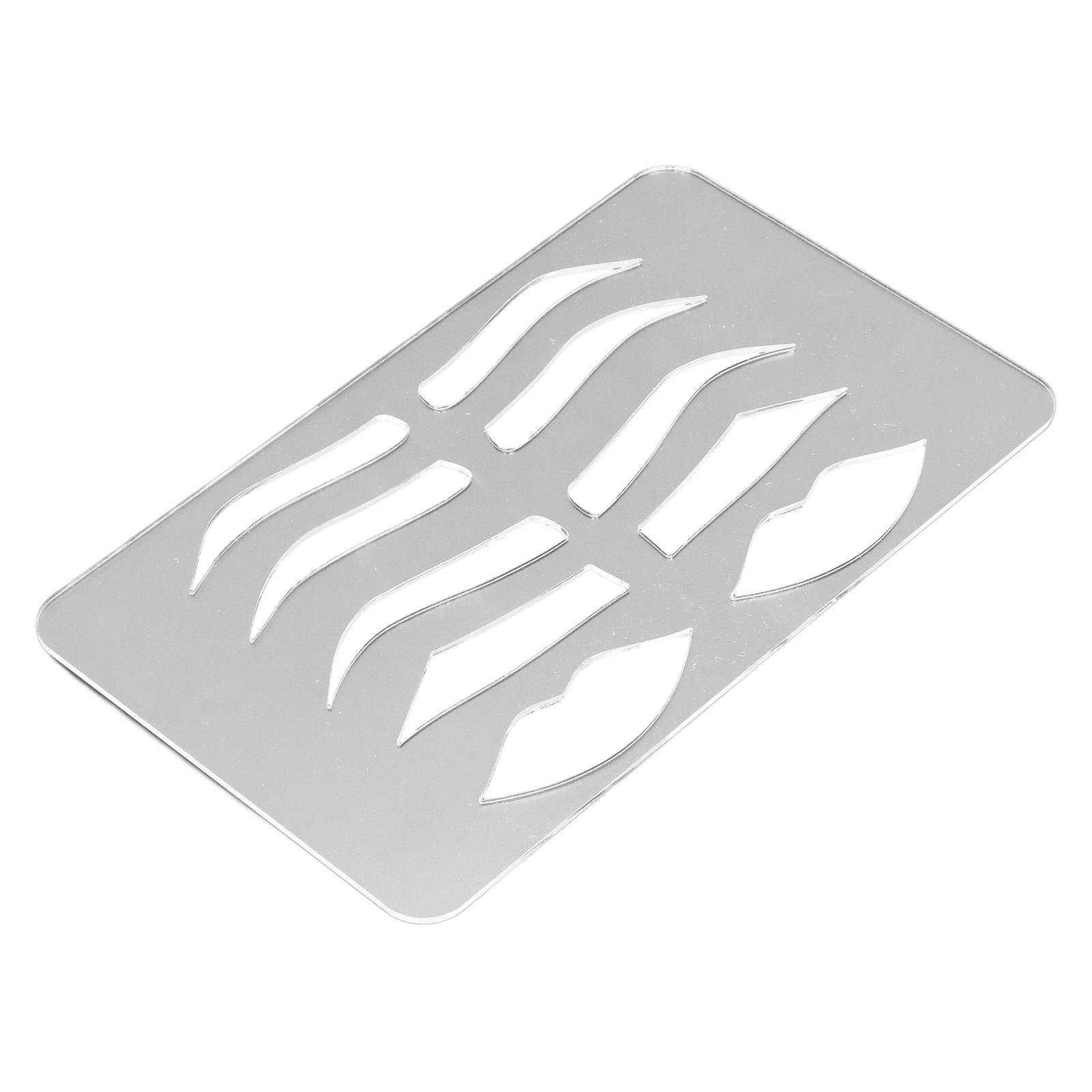 

Трафарет для бровей и губ для начинающих, многоразовый шаблон для макияжа, принадлежности для микроблейдинга для мужчин