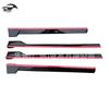 TRD Sport Style Side Skirt Set for 2018-2022 Toyota Camry - Black with Red Edge