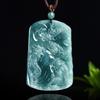 Genuine A-Grade Blue Jade Nine Dragons Zodiac Protection Pendant
