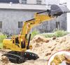 RC Construction Remote Control Construction Vehicle Highly Simulated Hobby Large Scale Excavator, Tractor, Toy, Design, Kids' Toy, Size, 1/18 (Yellow)