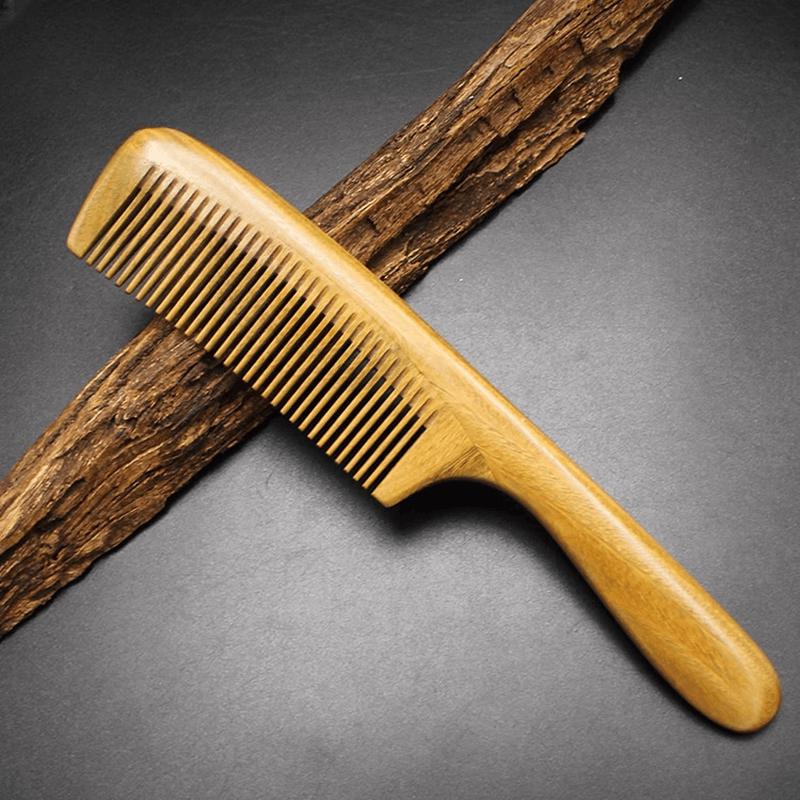 Green Sandalwood Men's Fine Tooth Comb